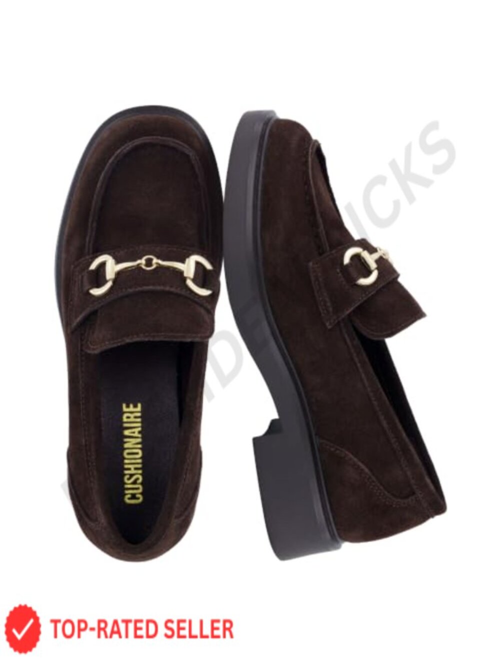 Suede Leather Loafers Slip On Chunky Lug Sole Business Casual